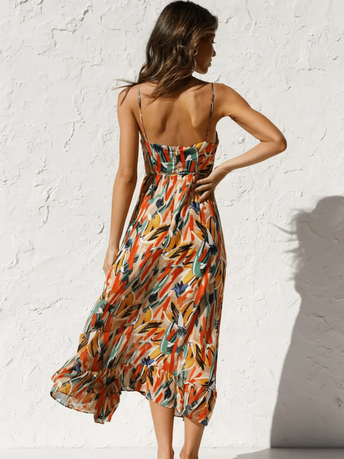 Jada | Vestido midi de colores