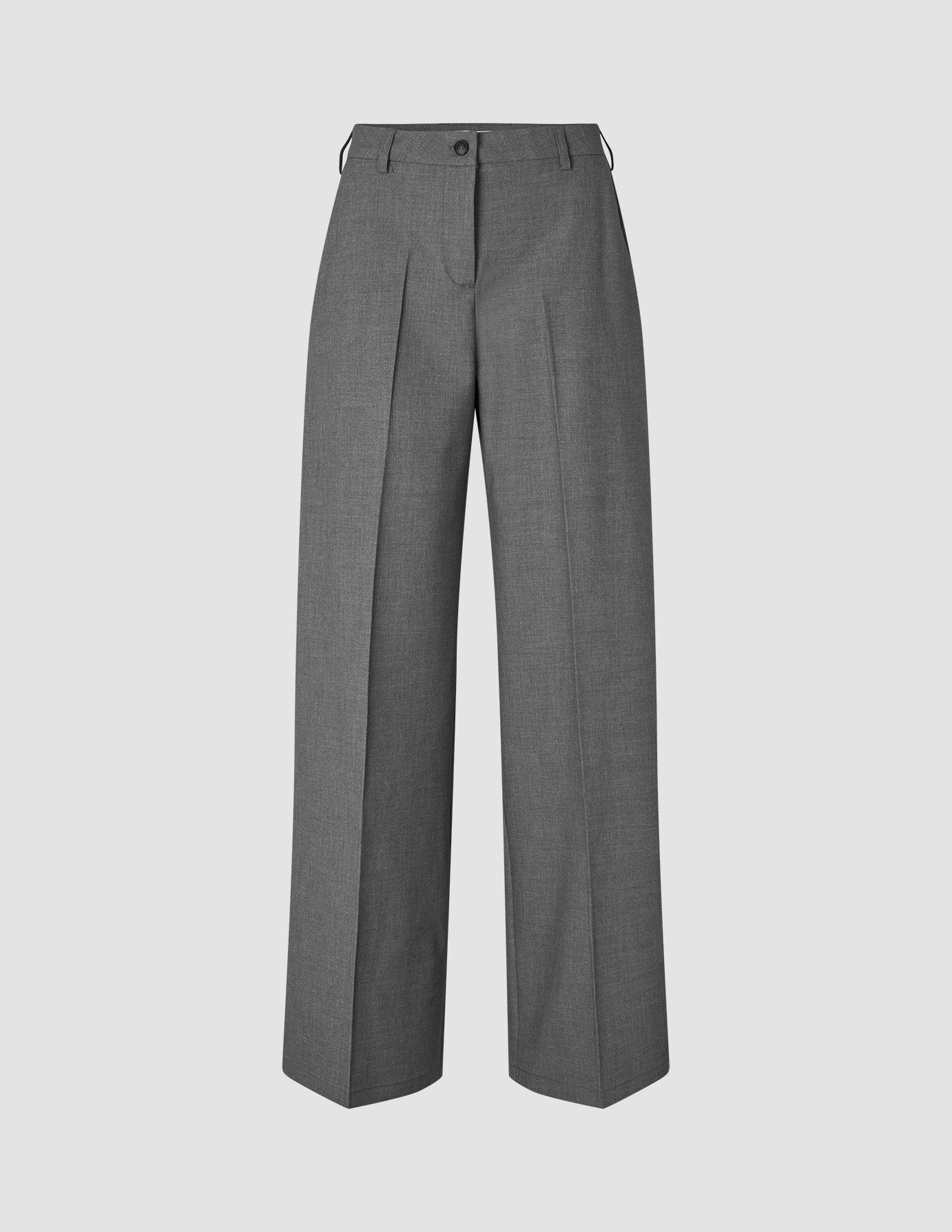 Pantalones Essential | corte ancho, gris oscuro