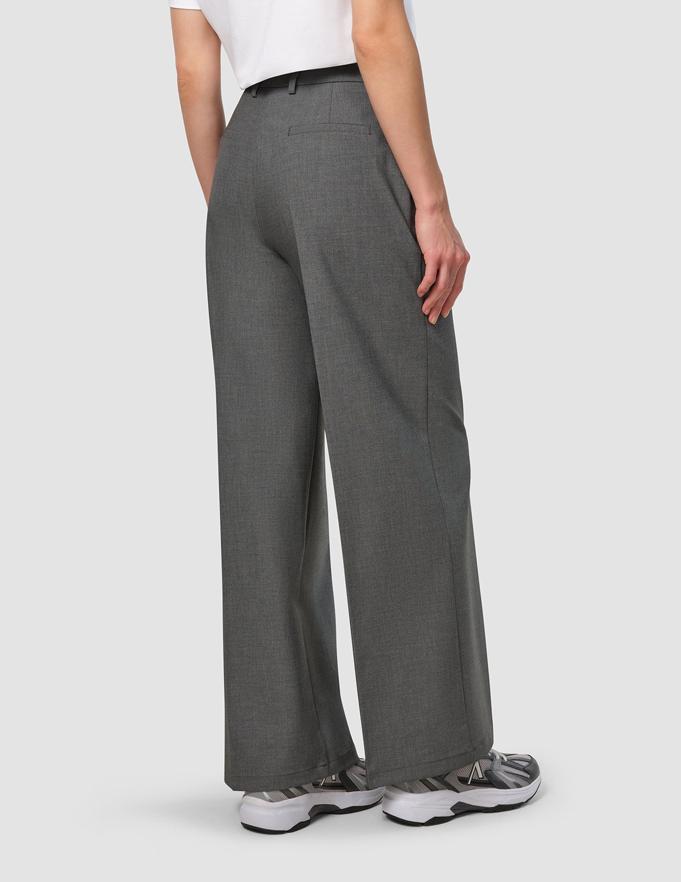 Pantalones Essential | corte ancho, gris oscuro