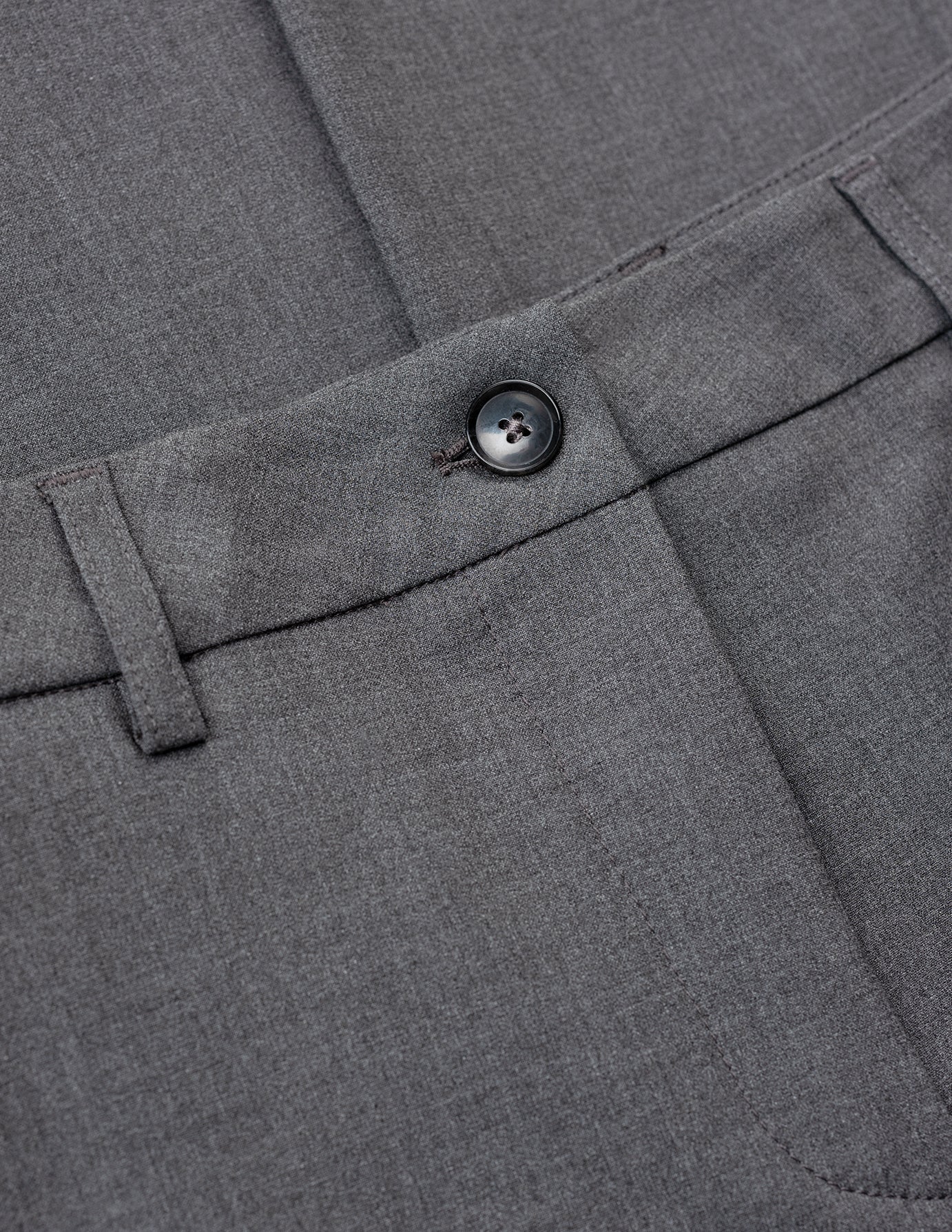 Pantalones Essential | corte ancho, gris oscuro