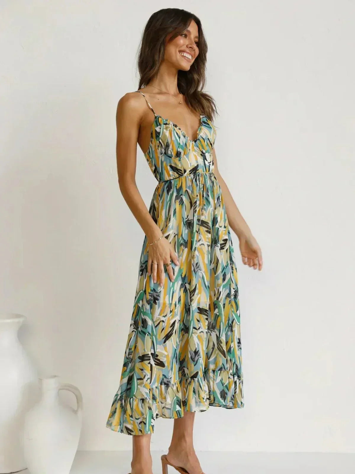 Jada | Vestido midi de colores