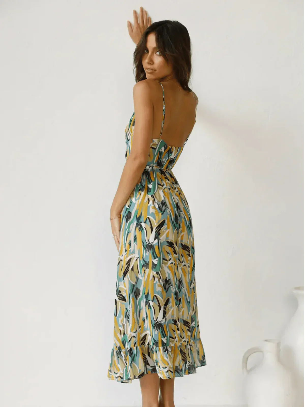 Jada | Vestido midi de colores